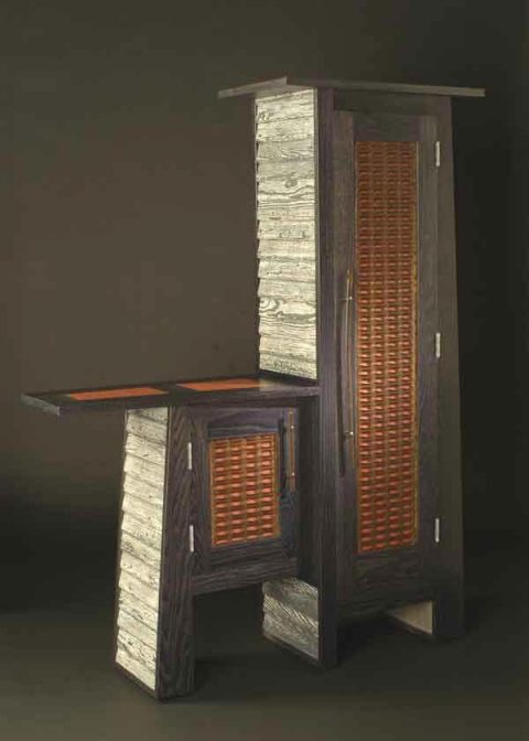 Straw Walker Wine Cabinet