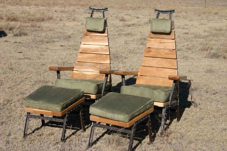 #0835 & #0836 To a Tee Club Chairs and Foot Stools