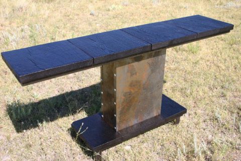 Burnt Cloud Sofa Table