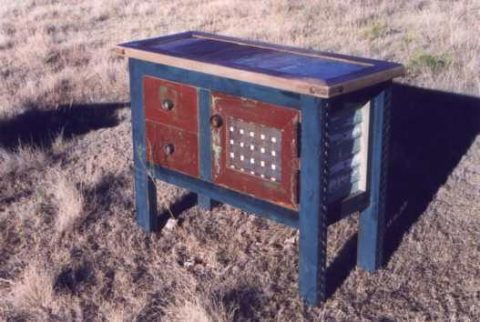Bernson Serving Cabinet (Red Door)
