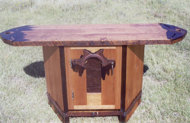 #0330 Burr Gate Side Table