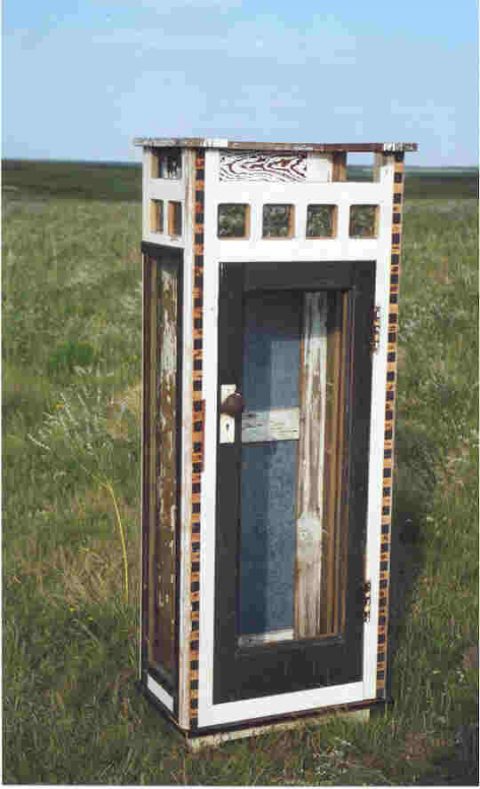 Checkered Past Sculpture Cabinets