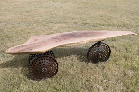 Press Wheel Coffee Table