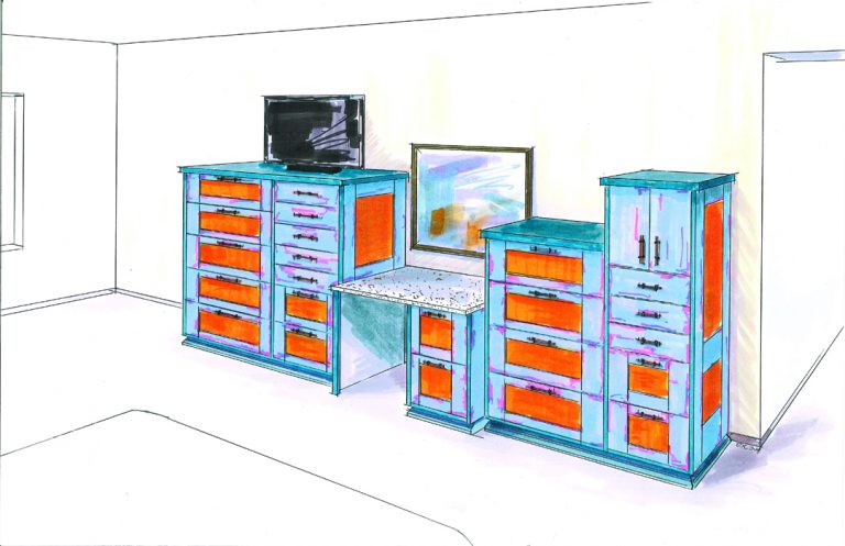 #1804 Highlands Dressers and Desk